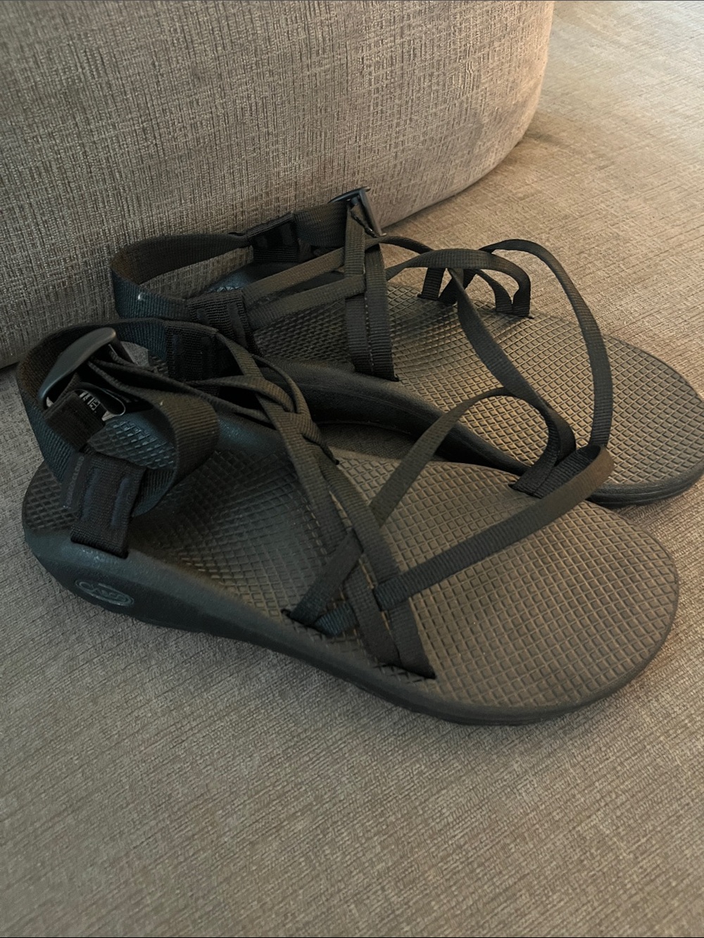 Black Chaco Z/1 Classic Sandals featuring adjustable webbing Women’s Size 10